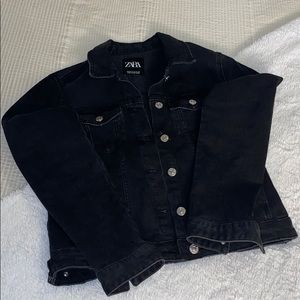 Zara black denim Jacket!